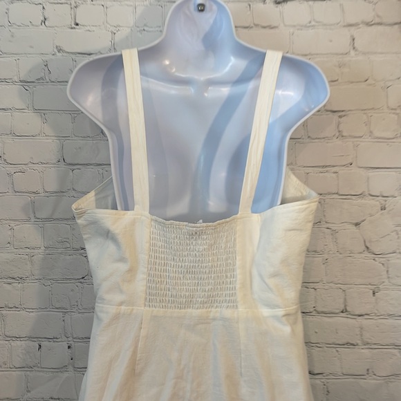 Pacsun Me to We white cream mini dress with large buttons - Picture 6 of 7